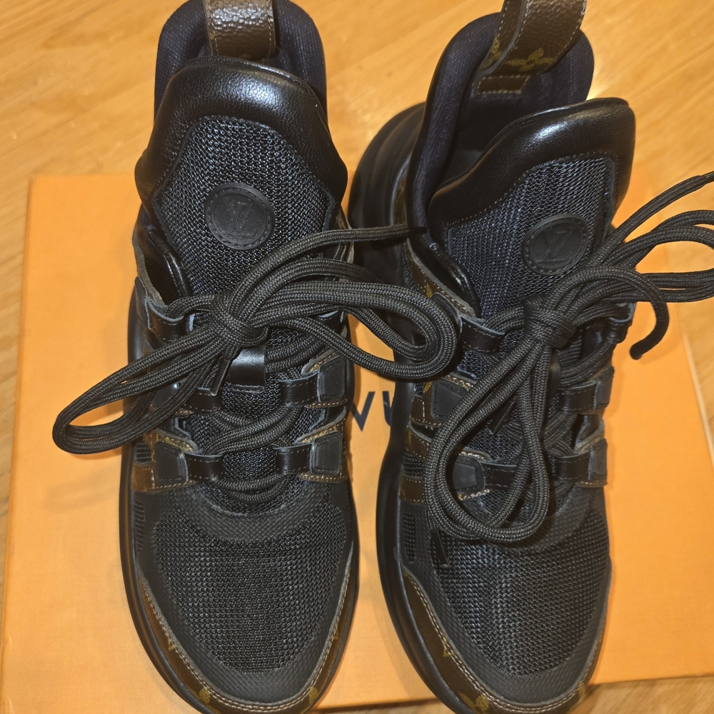 Louis Vuitton Black and Brown Athletic Shoes - Picture 2 of 7